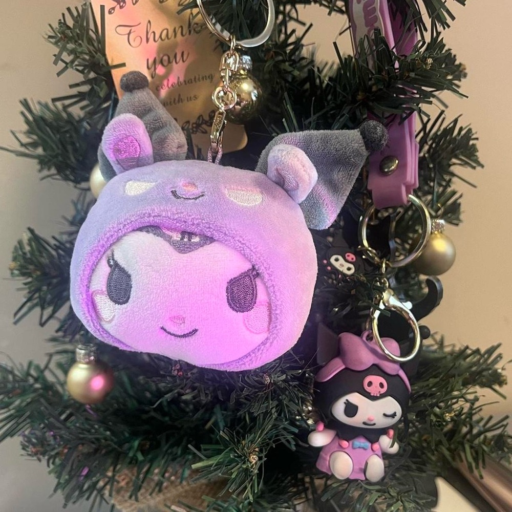 Sanrio Kuromi plushie & Keychain bundle